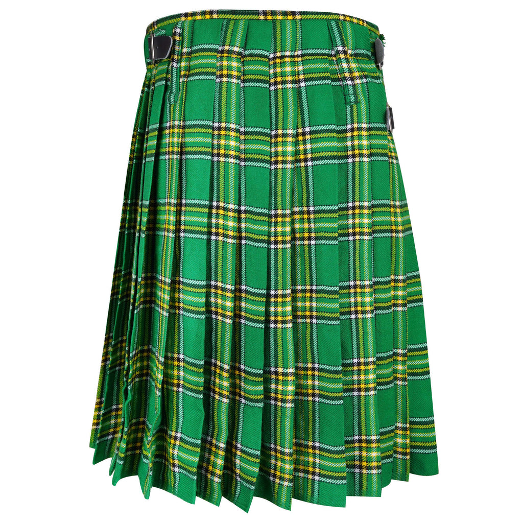 Men's Scottish Traditional 5 Yard Irish Tartan Kilt, Highland Wedding Wool Kilts