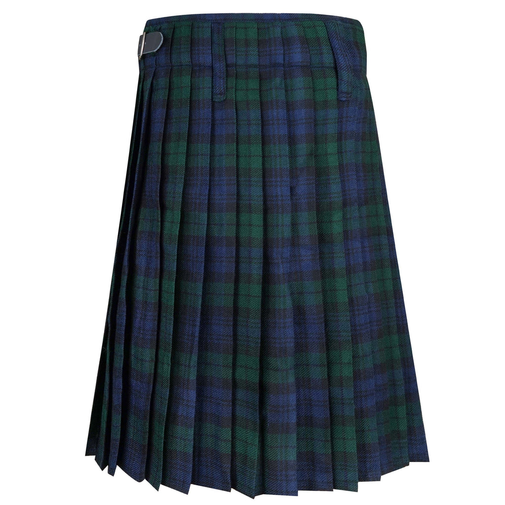 Men's Scottish Traditional 5 Yard Black Watch Tartan Kilt, Highland Wedding Wool Kilt