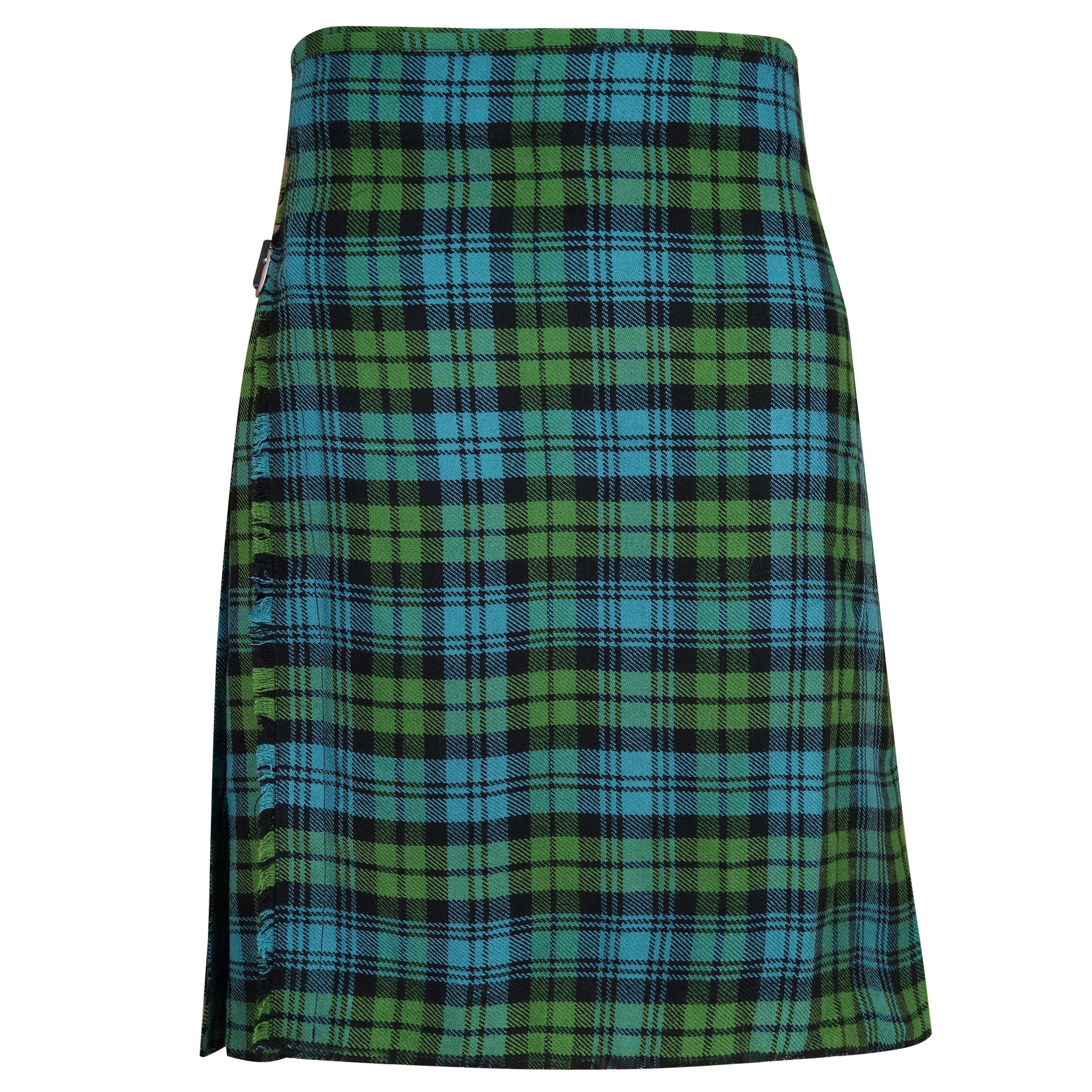 Men's Scottish Traditional 5 Yard Campbell Ancient Tartan Kilt, Highland Wedding Wool Kilts