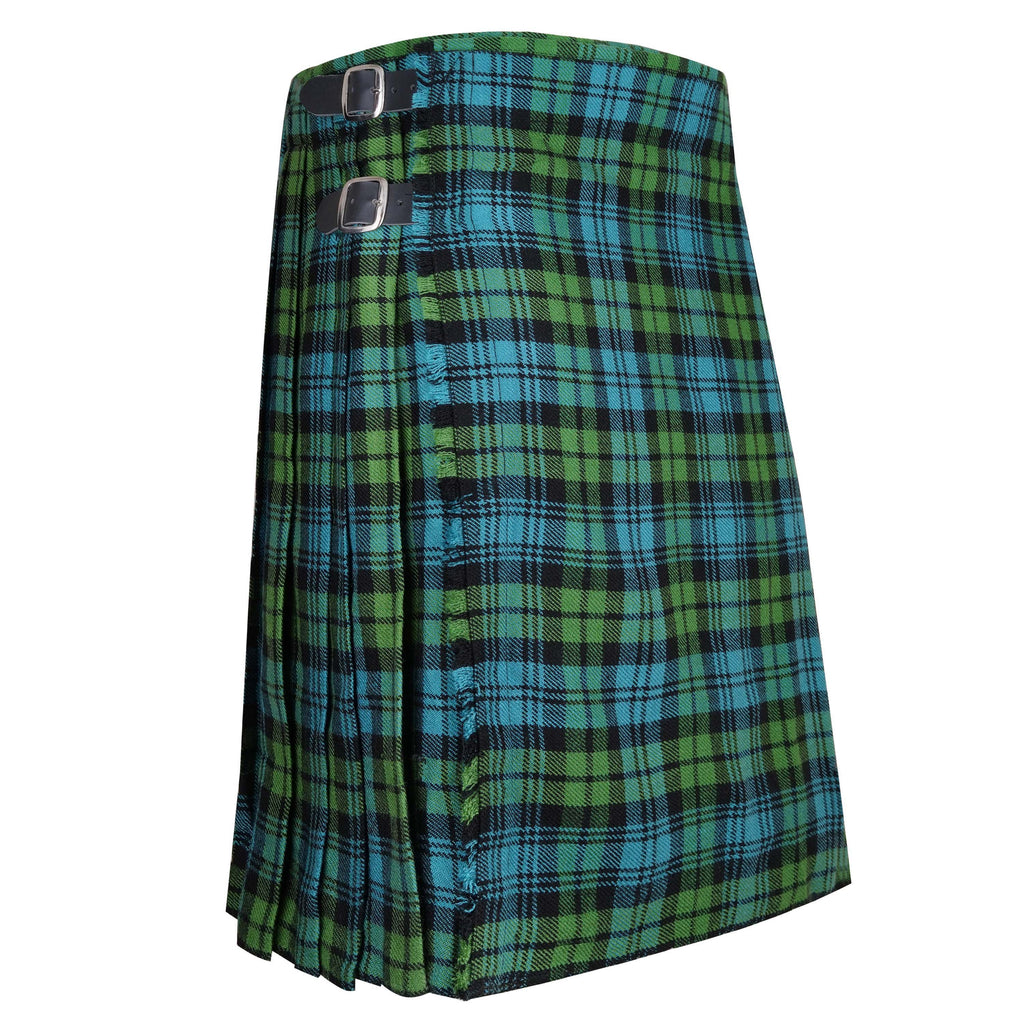 Men's Scottish Traditional 5 Yard Campbell Ancient Tartan Kilt, Highland Wedding Wool Kilts