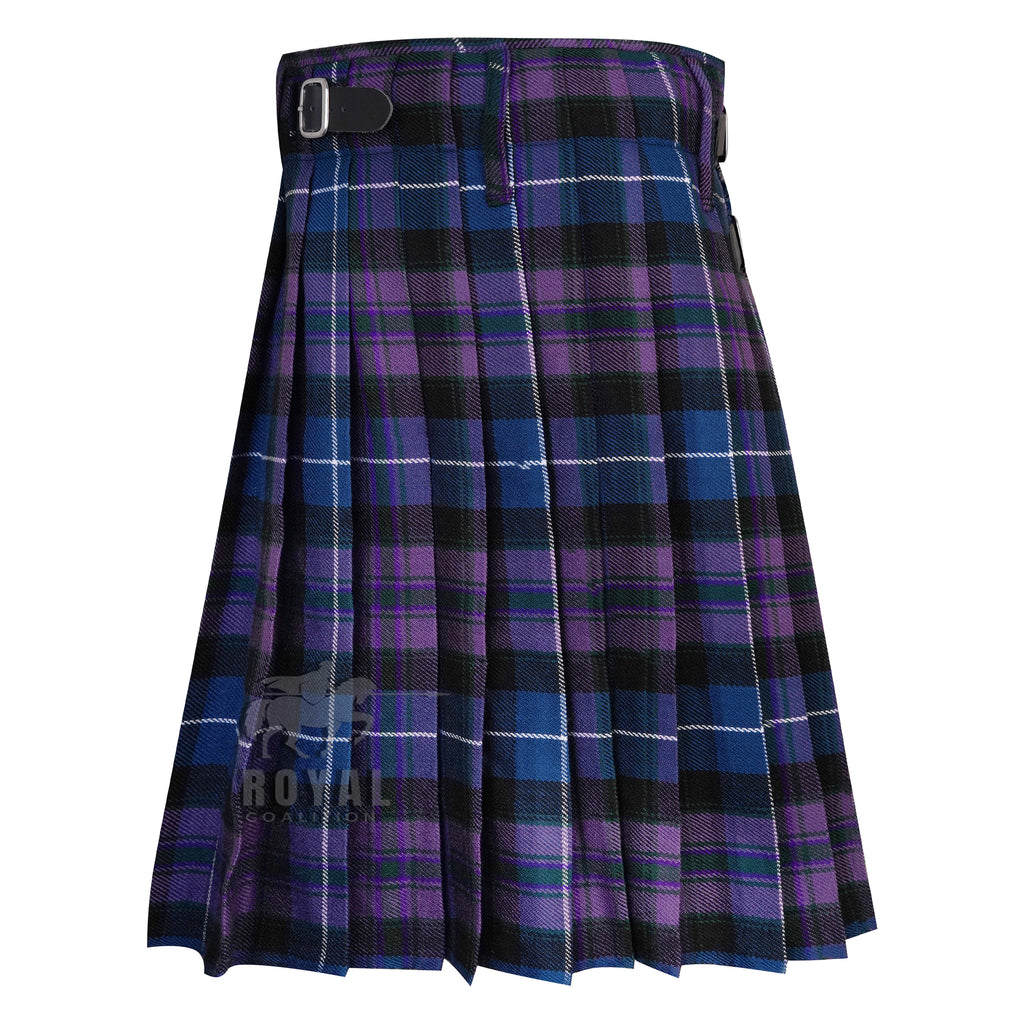 Men's Scottish Traditional 5 Yard Pride of Scotland Tartan Kilt, Highland Wedding Wool Kilts